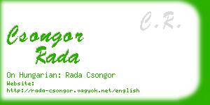 csongor rada business card